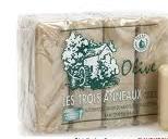 SAVON DE MARSEILLE LES TROIS ANNEAUX OLIVE 100G